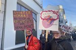 Myndir frá sögulegu verkfalli kvenna og kvár: „Við krefjumst þess að karlar taki ábyrgð!“