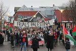 Fjölmargir mættu á kröfufund til stuðnings Palestínu: „Helför Ísraels á Gaza verður að stöðva!“