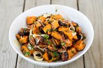 Sætkartöflusalat með rúsínum