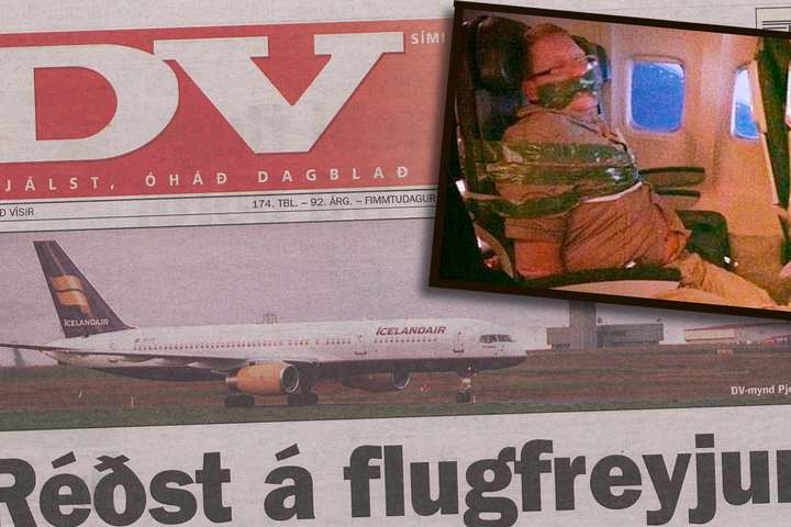 Uppnám í vél Flugleiða til Minneapolis: Dómari úr Hafnarfirði trylltist og varð flugdólgur
