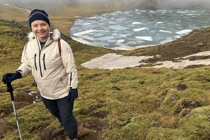 Ráðherrann Lilja féll í stafi við Grænavatn – Toppurinn á Trölladyngju og vötnin þrjú