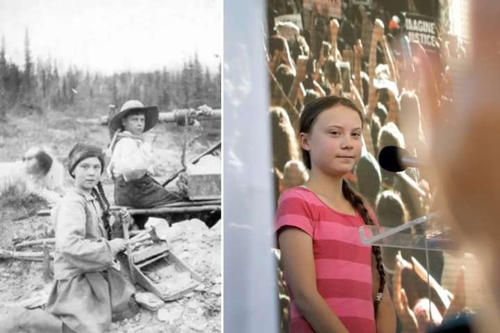 Eru viss um að Greta Thunberg sé tímaflakkari