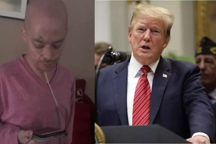 Ósk dauðvona manns um að tala við Trump rættist