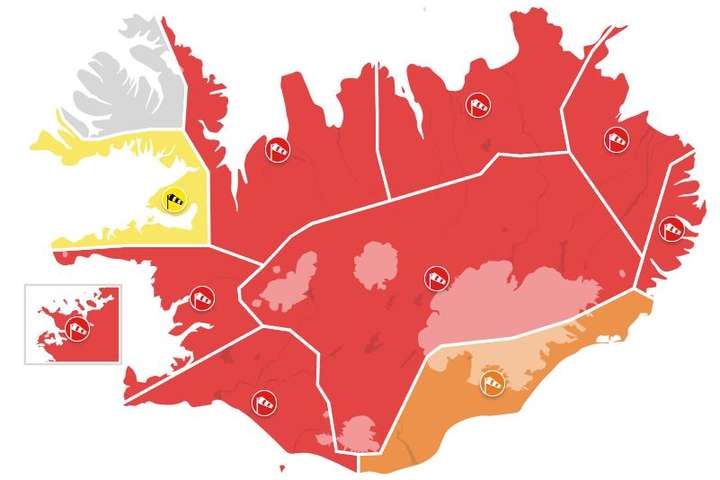Talsvert foktjón á Austurlandi – Ekki stætt utandyra