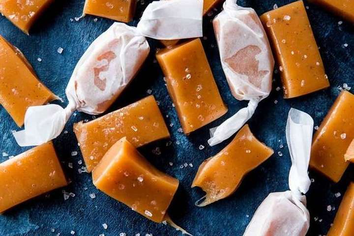 Einfaldar saltkaramellur