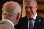 Karl Bretakonungur ræddi við Bjarna um laxveiði: „Hann fylgist enn með stöðu mála hér heima“