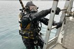 The Coast Guard has poured concrete into the holes of oil tanker El Grillo