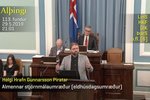 Helgi Hrafn segir íhaldsemi dyggð á Alþingi „með hálf trúarlegu ívafi.“
