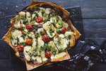 Spínatlasagna með haloumi-osti og basilíku