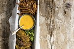 Byggbuff með papriku- og hnetusósu