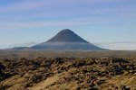 Stysta leiðin að gosinu er frá Höskuldarvöllum