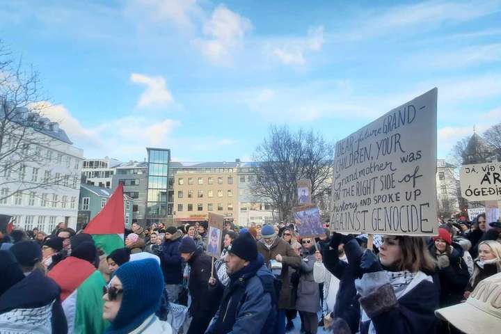 Kröfufundur vegna þjóðarmorðsins í Palestínu í dag: „Nú er komið að því að efna gefin loforð!“