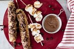 Grillaðir bananar í möndluhjúp með sykurpúðum og súkkulaði