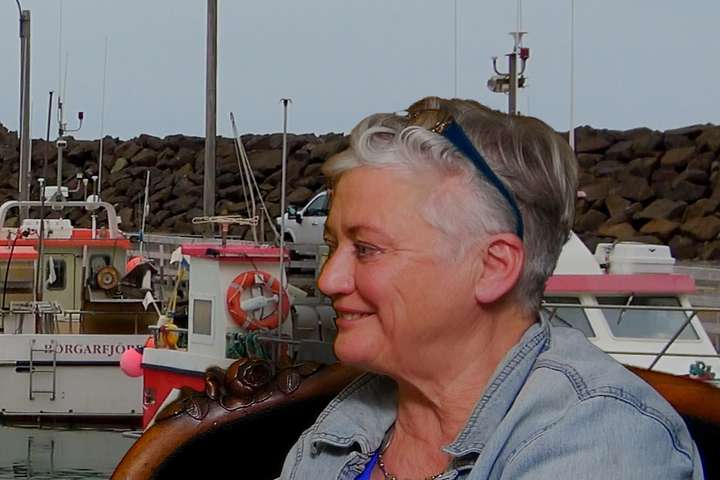 Inga var um borð í Goðafossi þegar kviknaði í: „Eldurinn stóð nokkra metra upp“