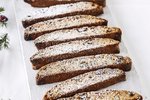 Biscotti með trönuberjum, pistasíuhnetum og hvítu súkkulaði