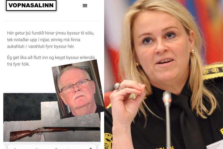 Faðir Sigríðar selur byssur á netinu – Allsendis óvíst hvort hann tengist hryðjuverkamálinu