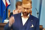 Mynd dagsins: Fékk Björn Leví fingurinn frá Birgi forseta?