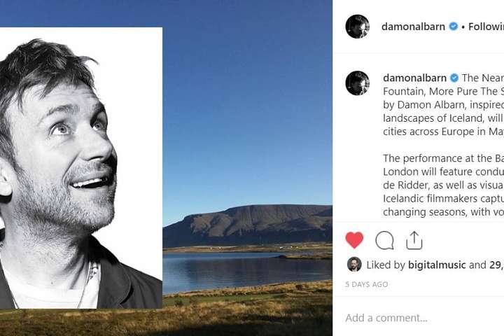 Damon Albarn vinnur að plötu um Ísland