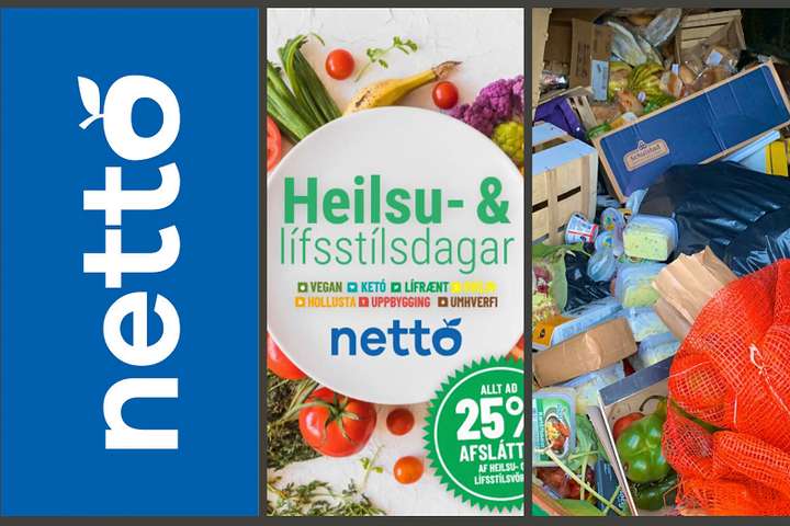 Aðalsteinn tók mynd af ruslagámi Nettó: „Til hvaða ráða getum við gripið svo stórverslanir láti af svona ósóma“