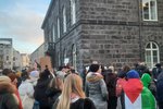 Mótmælendur hrópuðu að Alþingishúsinu: „Bjarni Ben go fuck yourself!“
