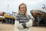 Halla fann áratuga gamalt hitarúllusett og er hæstánægð með krullurnar – SJÁ MYNDIR