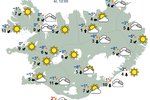 Léttir til og lægir en áfram kalt í veðri