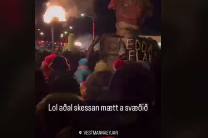 Edda Falak var skessan: Rasískur og andfemíniskur Þrettándi í Vestmannaeyjum: „Láta börn taka þátt“